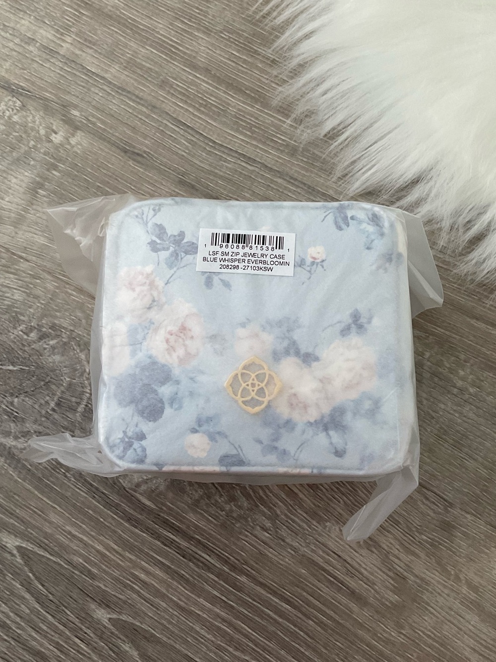 💙🩵 Kendra Scott x LoveShackFancy Blue Small Zip Jewelry Case - Picture 7 of 8